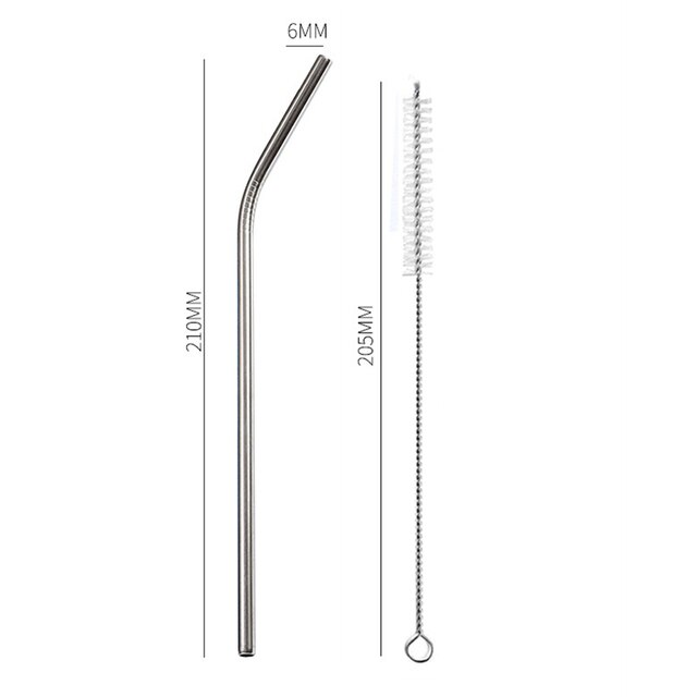 Combo ống hút inox 304 không gỉ kèm cọ rửa - chỉ bán kèm