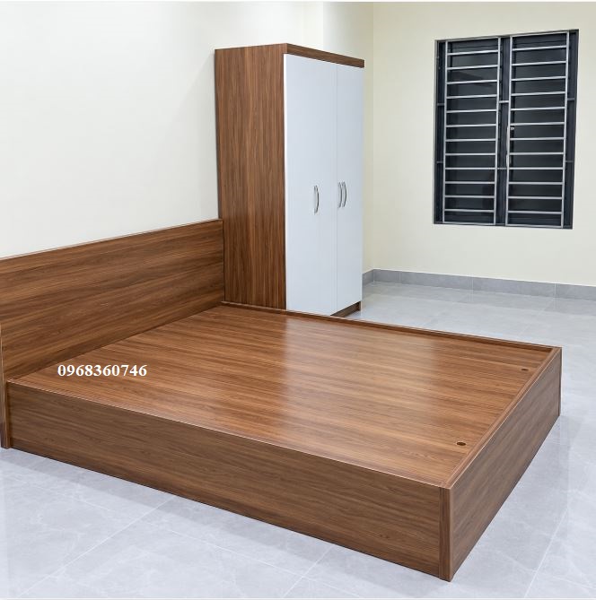 [ Freeship Hà Nội ] Combo Giường Tủ Hiện Đại Gỗ Công Nghiệp MDF Phủ Melamine