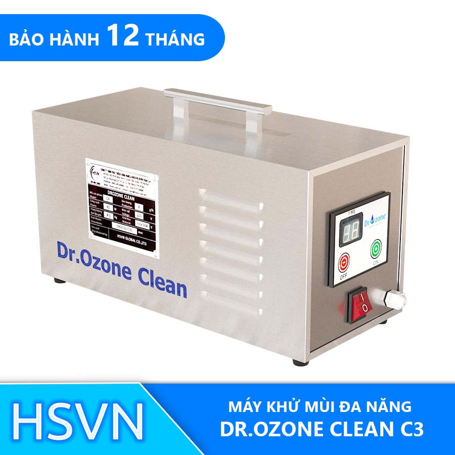 Máy khử trùng không khí, phòng bệnh cho gia đình DrOzone Clean C3