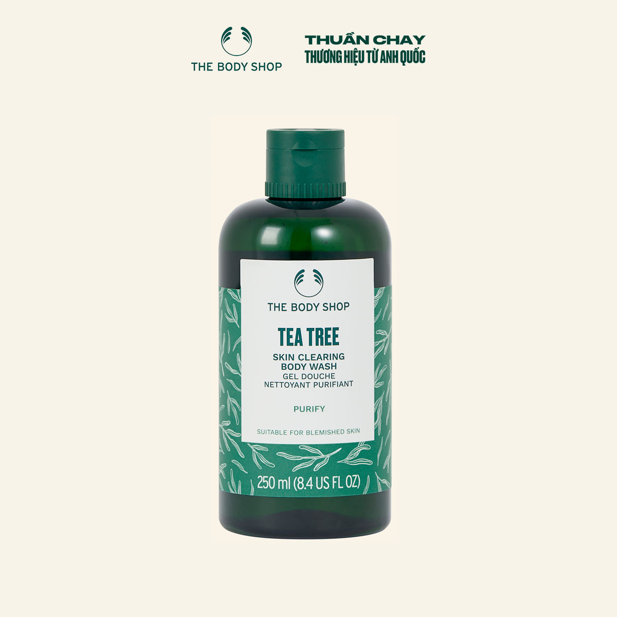 Sữa Tắm Tràm Trà Tea Tree Body Wash 250ml THE BODY SHOP