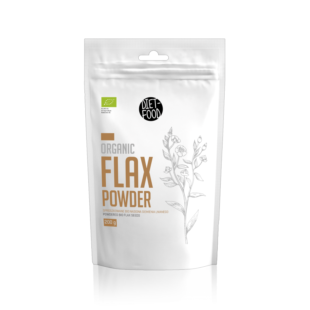 Bột hạt lanh hữu cơ 200g diet food organic flax seed powder