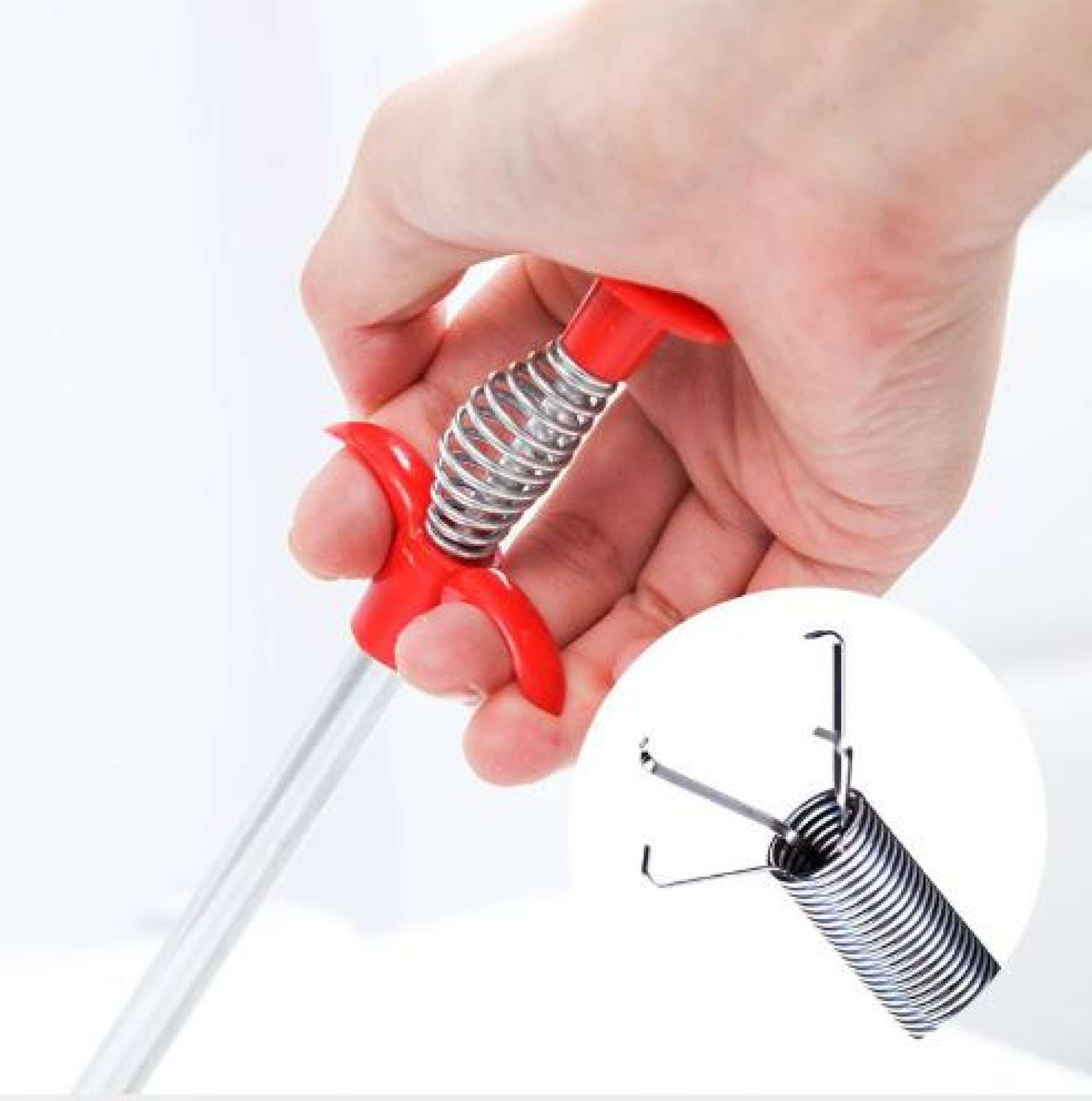 [HCM]Dụng Cụ Gắp Rác Thông Cống - Ngăn Nghẹt Cống Bồn Cầu Bồn Rửa Chén Lavabo... (50 - 60cm)