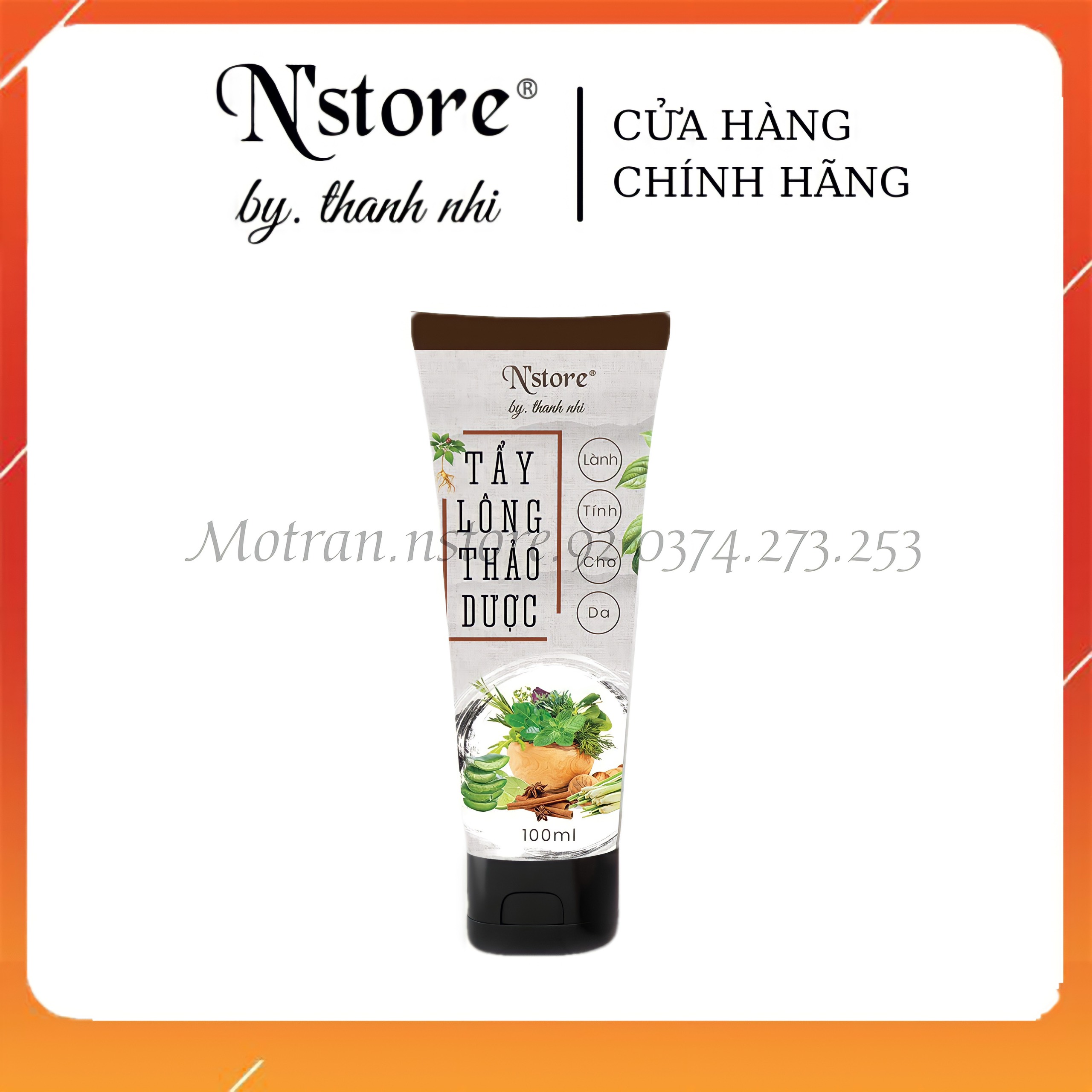 Kem tẩy lông, kem tẩy lông thảo dược N’store 100ml