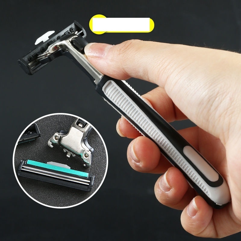 Set dao cạo râu và 36 lưỡi dao kép chính hiệu Luxury tặng kèm tuýp kem cạo râu giúp bạn cạo không đau sảng khoái - Dao cạo dâu đa năng, Dao cạo râu nam, máy cạo râu