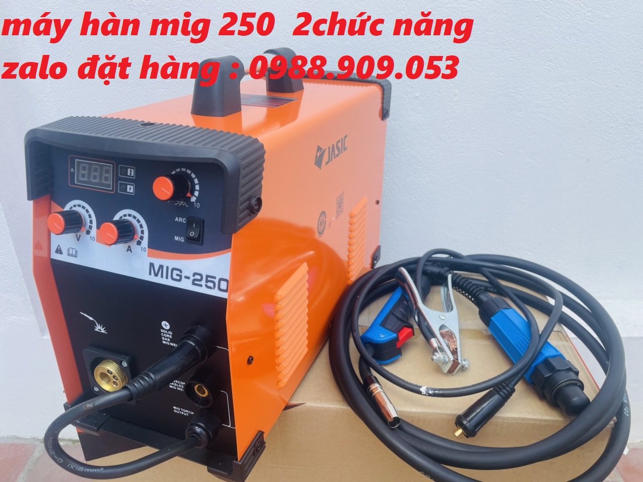 Máy hàn mig không dùng khí jasic 250 -3 chức năng bảo hành 12 tháng tặng 1 cuận dây hàn 5kg