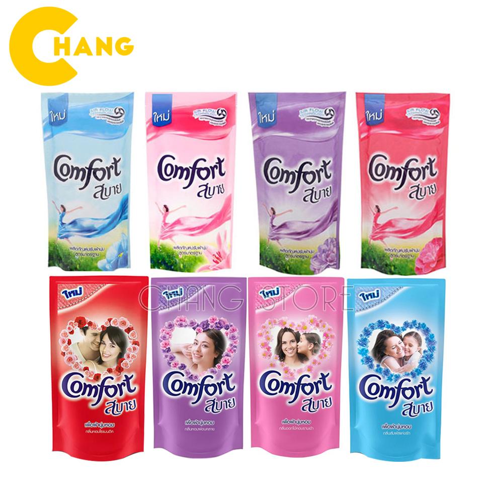 Nước Xả Vải Comfort Thái Lan Túi 580ml Siêu Thơm Giúp Mềm Vải Lưu Hương Lâu Bịch To Siêu Tiết Kiệm