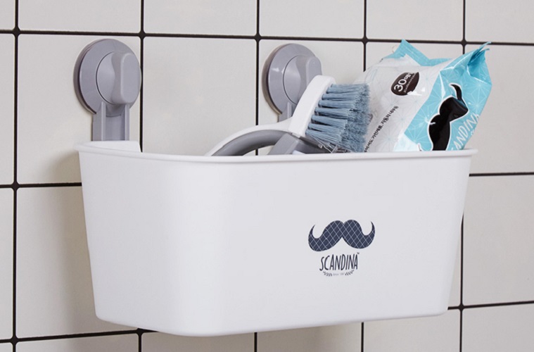 Giỏ đựng đồ nhà tắm Shabath Hàn Quốc có mút gắn tường chắc chắn size L SA10074