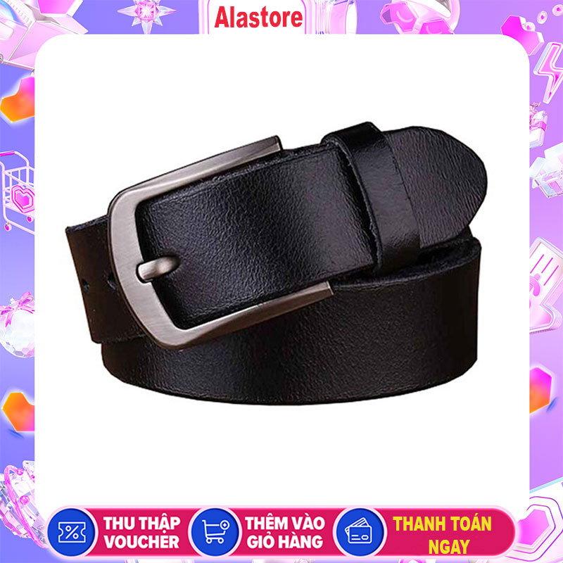 Thắt lưng nam thời trang đẹp dây lưng da nam khóa cài kim cao cấp tl07