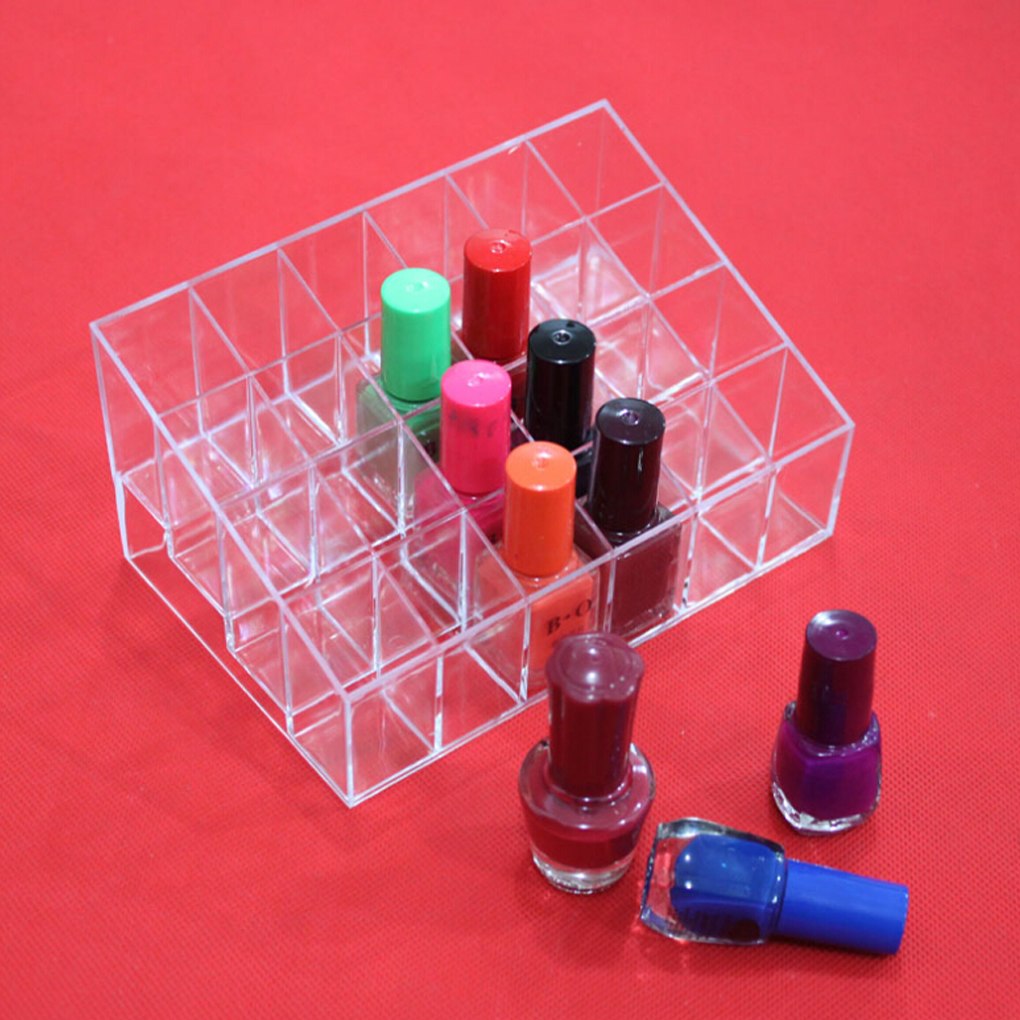 [HCM]LOẠI DÀY - KHAY ĐỰNG SON 24 Ô SON NHỰA MICA TRONG SUỐT SIÊU BỀN BỈ - KỆ ĐỰNG SON MÔI SƠN MÓNG TAY. ĐỒ DÙNG CÁ NHÂN CỰC TIỆN LỢI