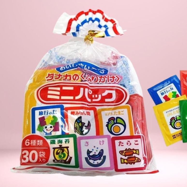 GIA VỊ RẮC CƠM Furikake NỘI ĐỊA NHẬT CHO BÉ ĂN DẶM - 6 VỊ GỒM 30 GÓI