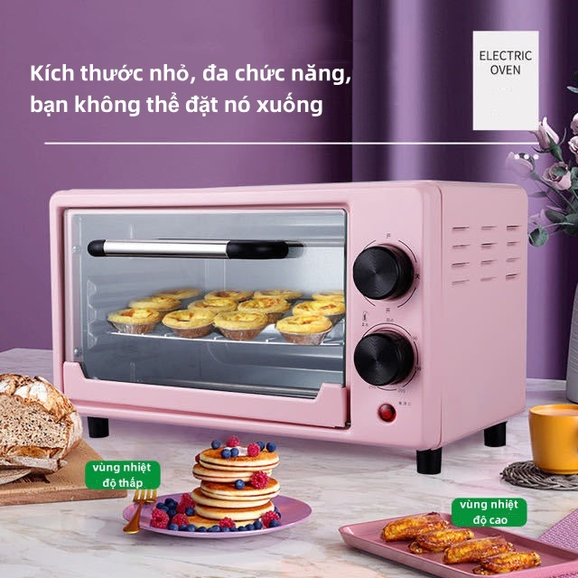 [Chất lượng cao nhất!] SADA Lò Nướng Điện mini Hai Lớp Tự Động Toàn Diện Dung Tích 12l