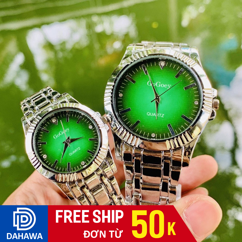 Đồng hồ thời trang nam nữ Gogoey G127, Đồng hồ thạch anh, dây demi bạc nhiều màu cực hot, bảo hành 6 tháng