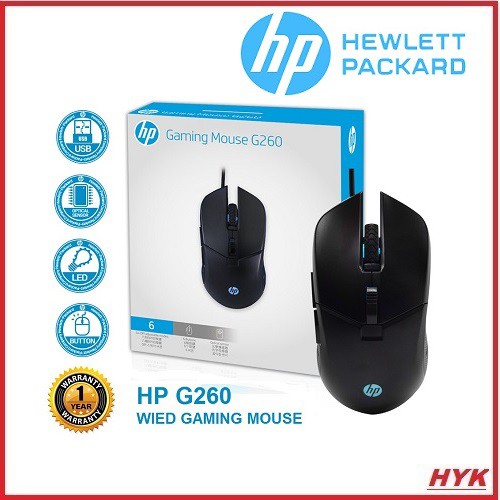 Chuột có dây led 7 màu hp g260 cổng usb.chuột máy tính pc laptop có dây mouse hp g260 game 7 màu usb.