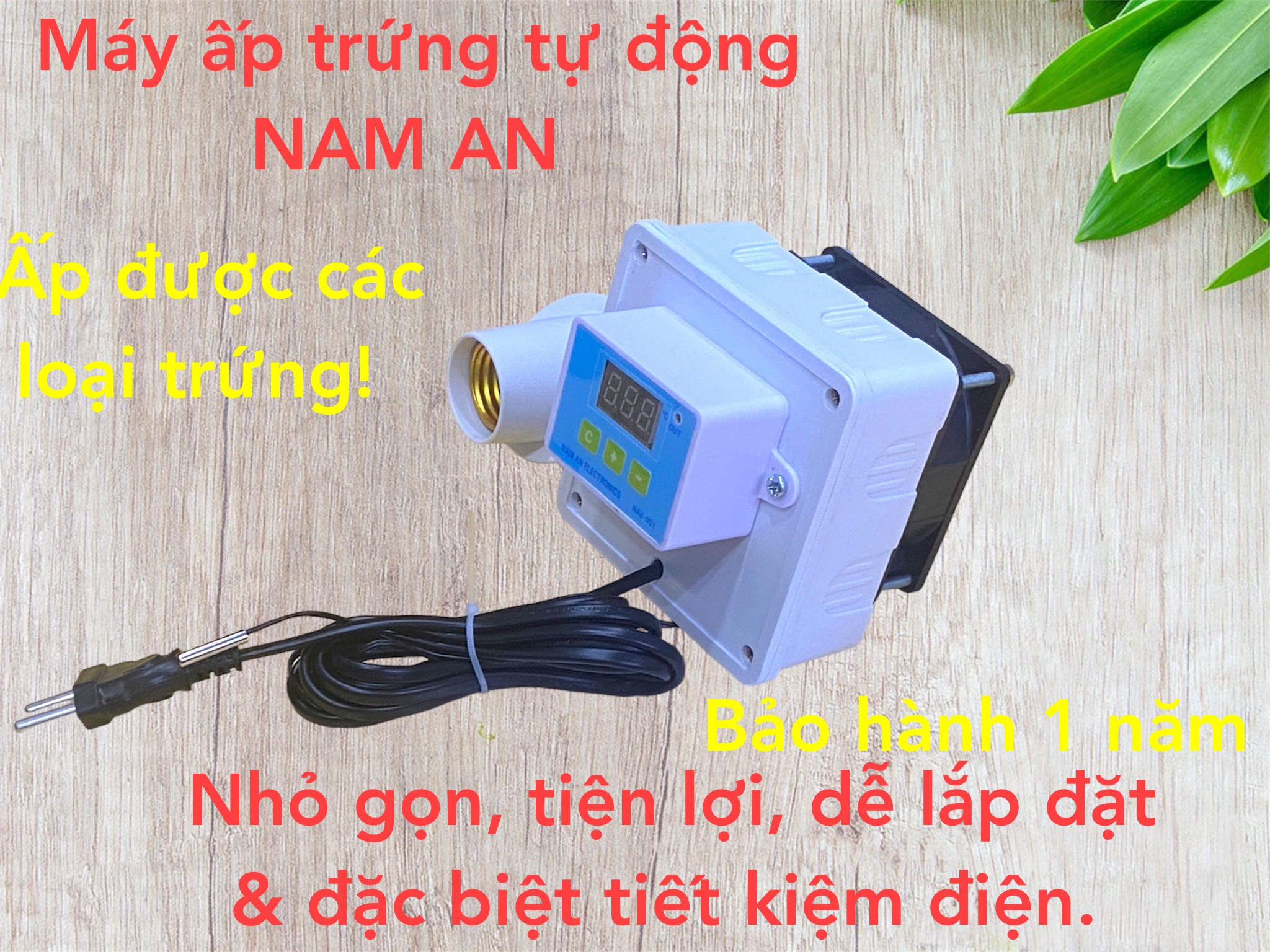 Bộ điều khiển Máy ấp trứng mini Nam An - điều khiển bóng đèn thông minh