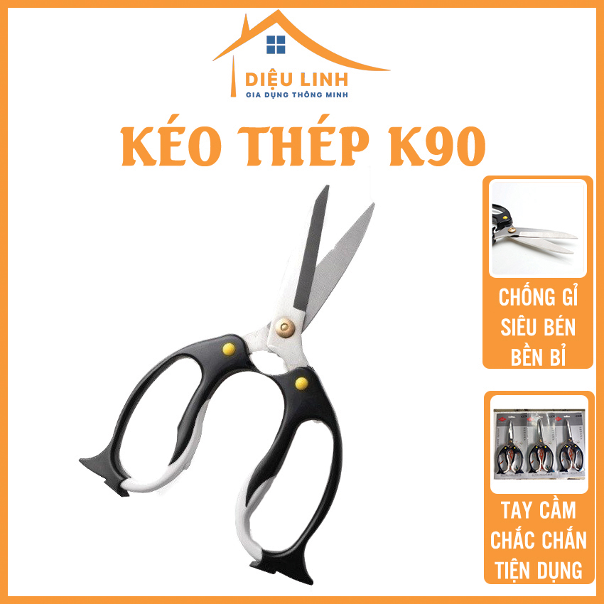 Kéo thép k90 hình con chim cánh cụt ngộ nghĩnh siêu bén tramanhshop