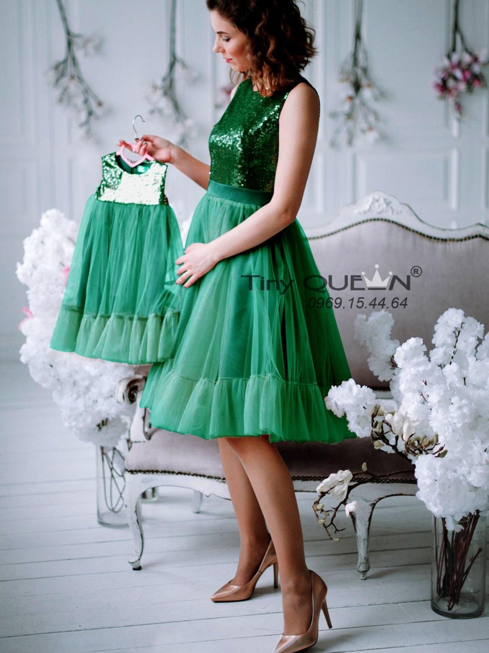 Đầm đôi Mẹ & Bé dự tiệc xuất Mỹ, Úc, Canada. (Giá 1 sản phẩm)