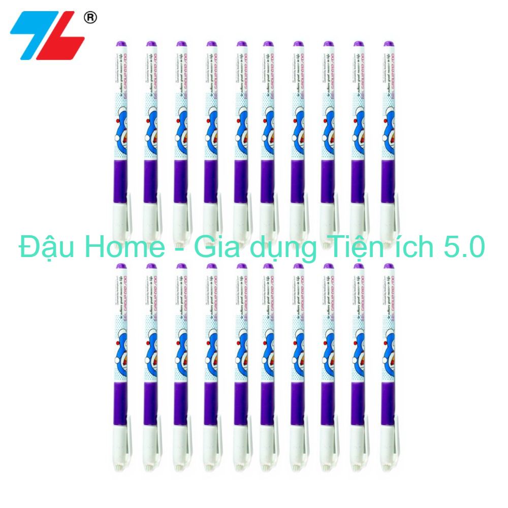 [Set 10 chiếc] Bút Gel Doraemon GEL-012/DO Bút bi nước Doremon Thiên Long ngòi 0.5mm Mực Xanh / Đen / Đỏ / Tím - Đậu Home