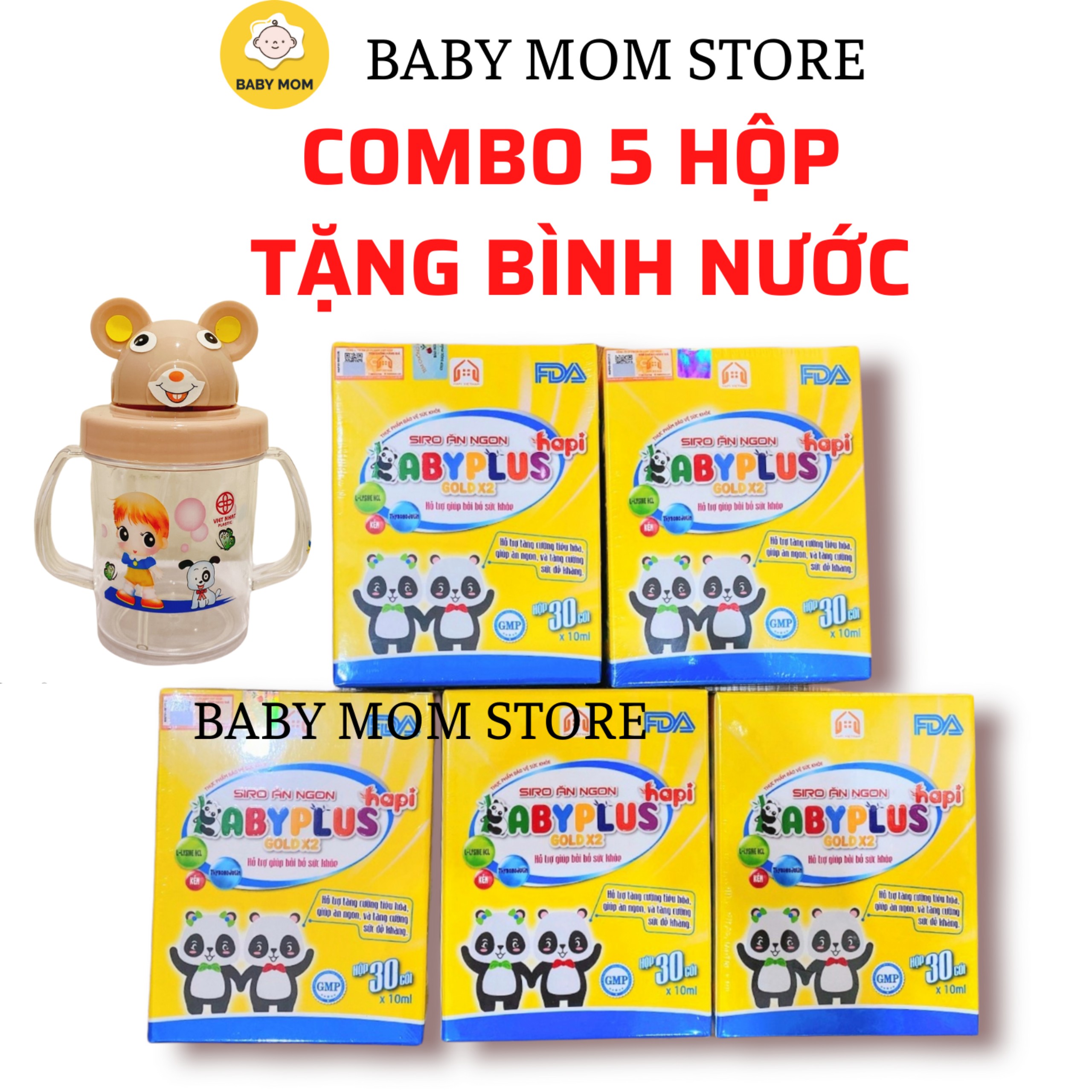 Giá Sỉ 5 Hộp Siro Ăn Ngon Baby Plus Chính Hãng (BABYPLUS)