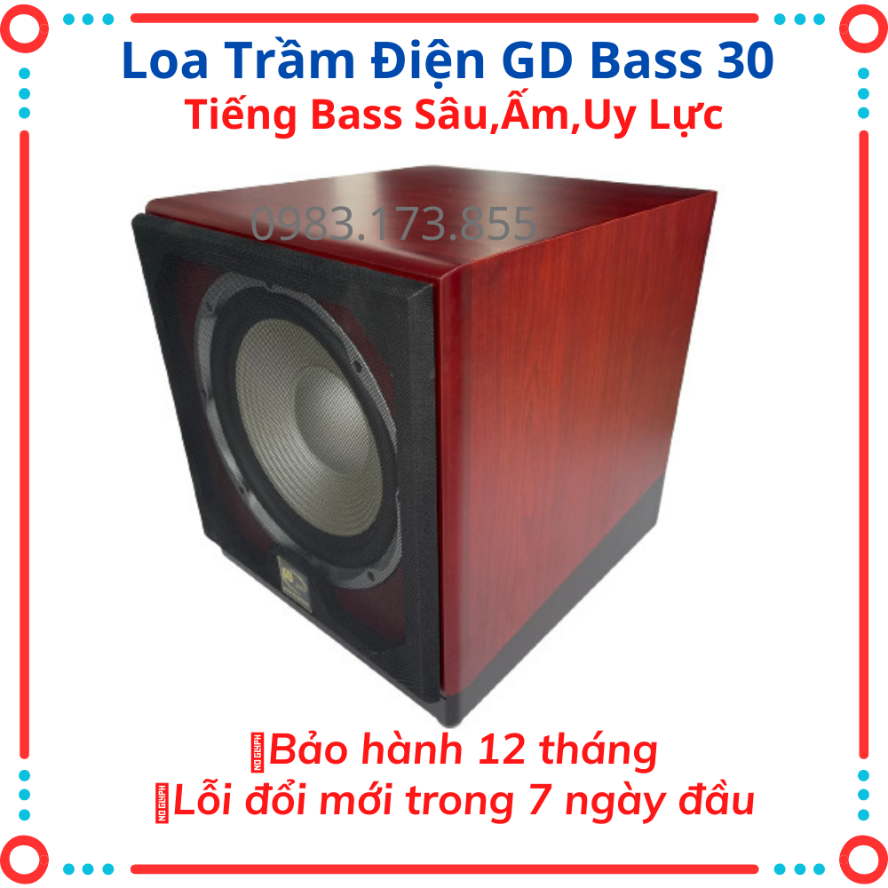 Loa trầm điện - loa sub điện GD audio bass 30, Uy lực, tiếng sâu,dùng cho dàn âm thanh gia đình.Bảo hành 24 tháng.