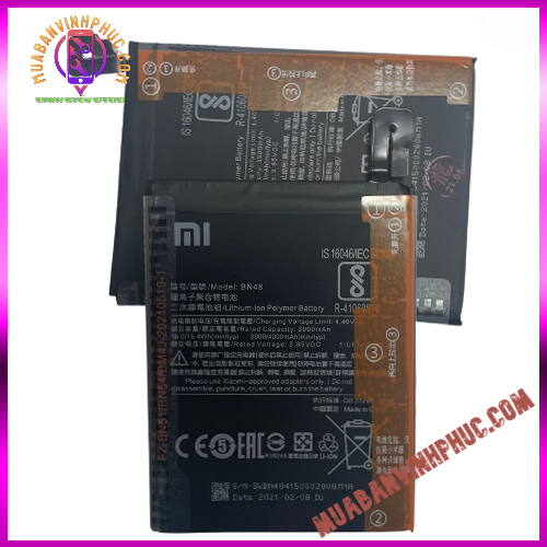 Pin xiaomi redmi note 6 pro / bn48,dung lượng 4000mah / bảo hành 12 tháng - mbvp.com