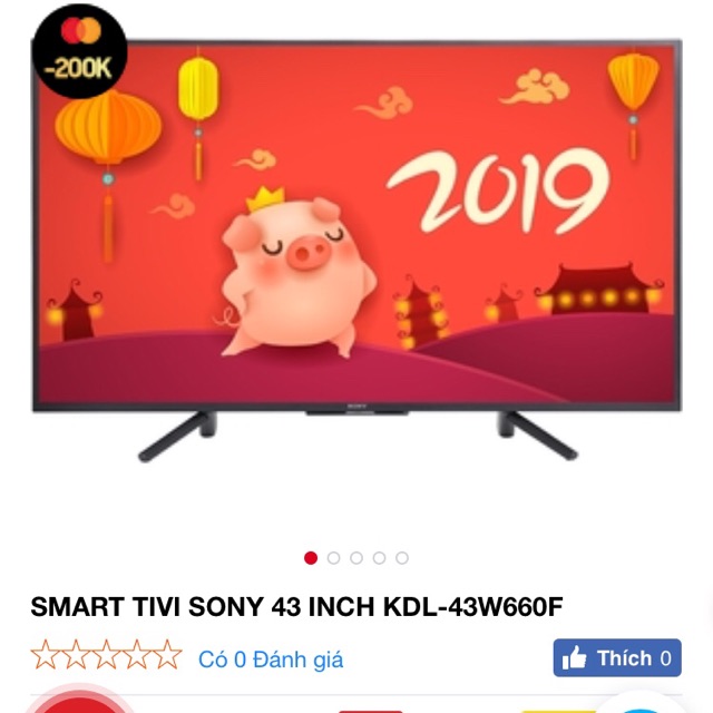 Tivi 43in Sony W660F (smart)
