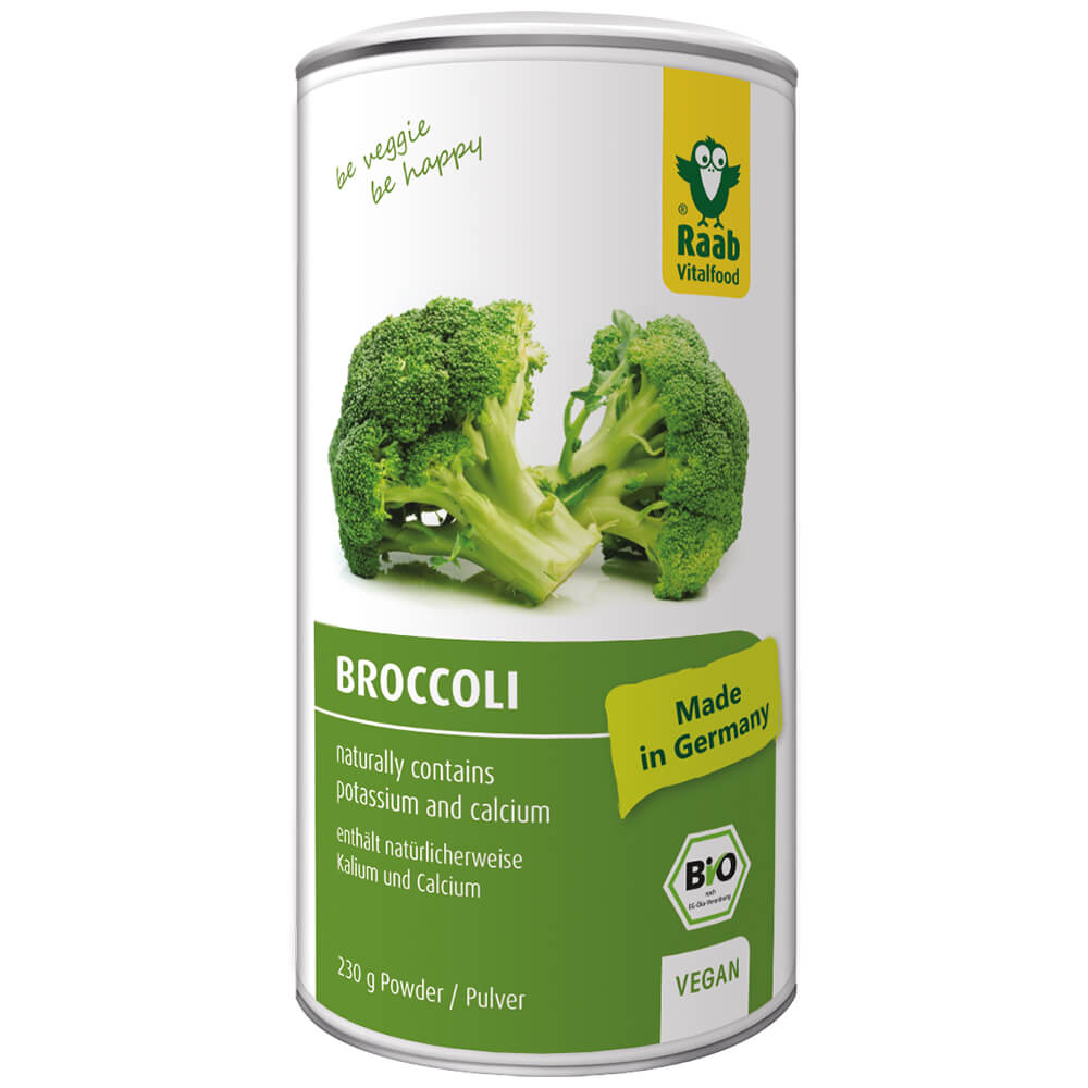 Bột bông cải xanh hữu cơ Raab Vitalfood Broccoli Powder 230gr