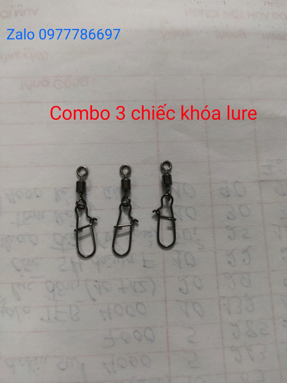 combo 3 chiếc khóa link móc mồi câu lure