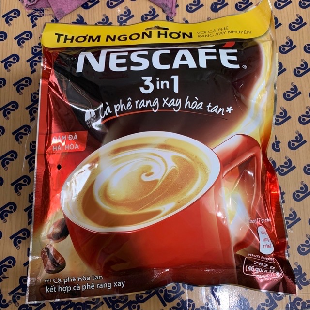 Cà phê sữa Nescafé 3in1 Đậm Đà Hài Hoà, bịch 46 gói