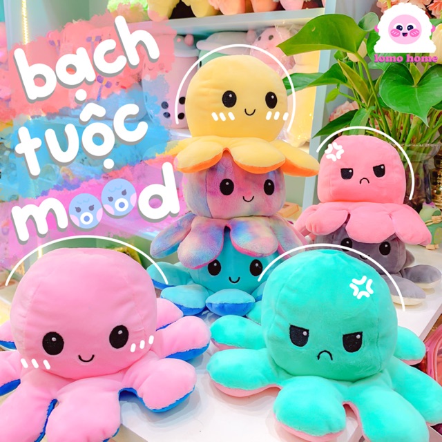 (ẢNH THẬT) - Bạch tuột 2 mặt size 20cm - Bạch tuộc mod nhồi bông chuyển đổi cảm xúc 20cm thiết kế hai mặt ngộ nghĩnh đáng yêu