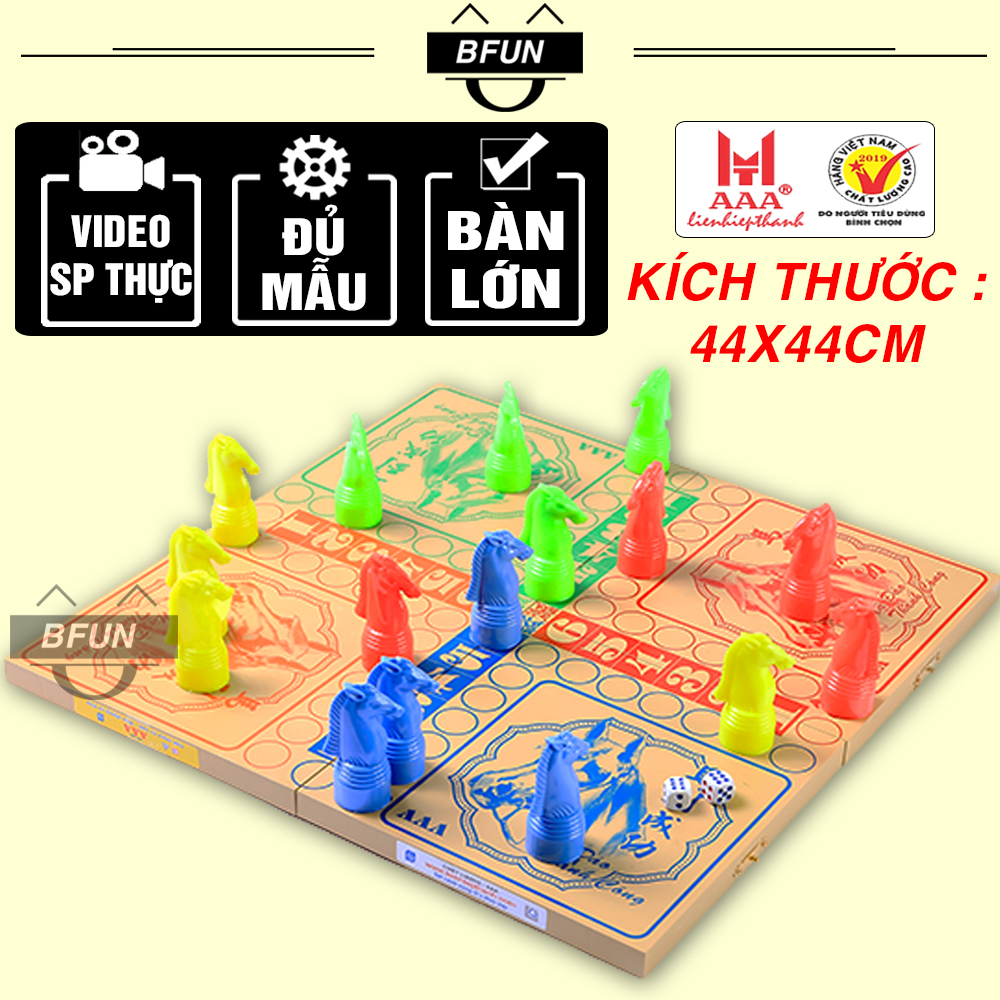 Bộ Đồ Chơi Cờ Cá Ngựa Loại Xịn - Cờ Cá Ngựa Cao Cấp, Bàn Nhựa Đẹp Giá Rẻ - Cờ Đua Ngựa, Boardgame, Đồ Chơi Trẻ Em BFUN