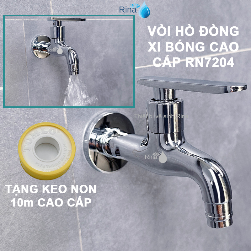 Vòi hồ tay bằng rina rn7204 vòi rumine vòi xã nước thau xi cao cấp