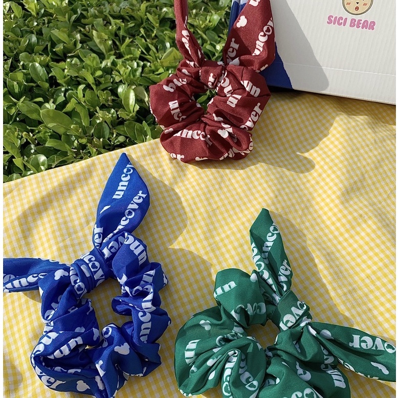 Uncover Sici Bear Cột Tóc Scrunchie Uncover