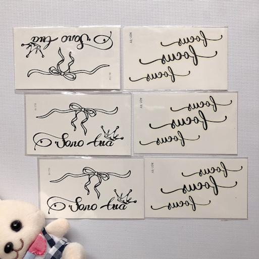 [HCM]COMBO 6 TẤM HÌNH XĂM CHỮ KÝ H321