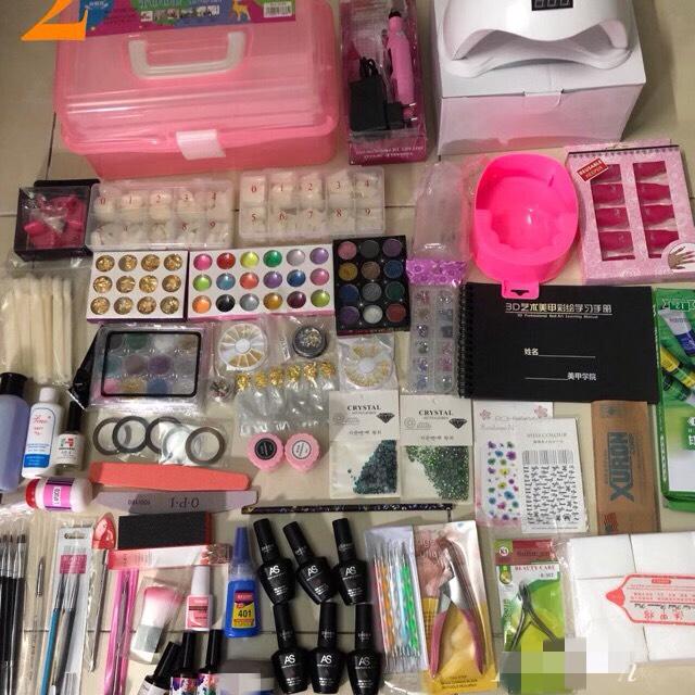 Set Đủ Bộ Dụng Cụ Cho Người Mới Học Nail ( có máy mài )