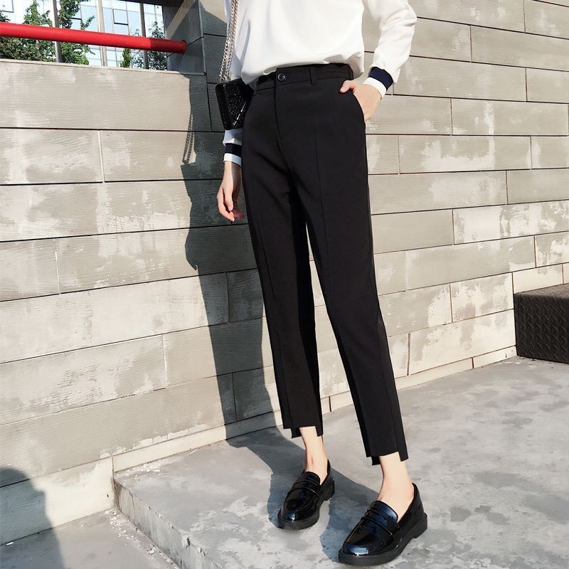 Quần baggy hot năm nay, gấu lệch vải dày mịn may chuẩn