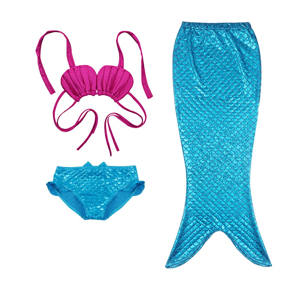 Đồ bơi bé gái nàng tiên cá S013 - đồ bơi trẻ em bikini 3 món đẹp xinh chất thun co giãn