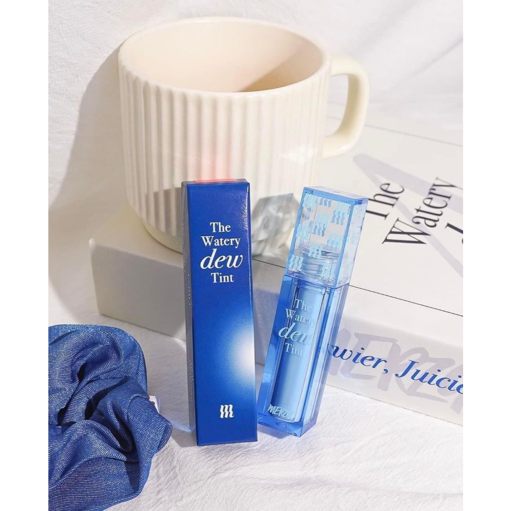 Son tint bóng merzy the watery Dew Tint màu WD19 Hush Rosy Hồng sữa baby(son thạch đầy rãnh môi)