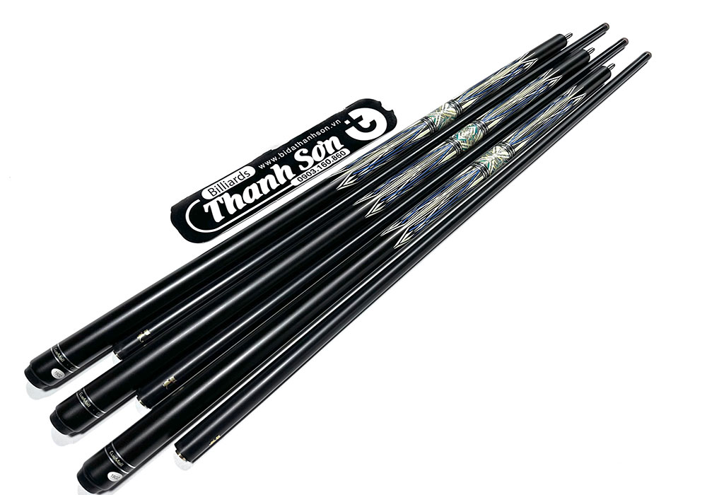 Combo cơ bida lỗ cue mall phủ carbon