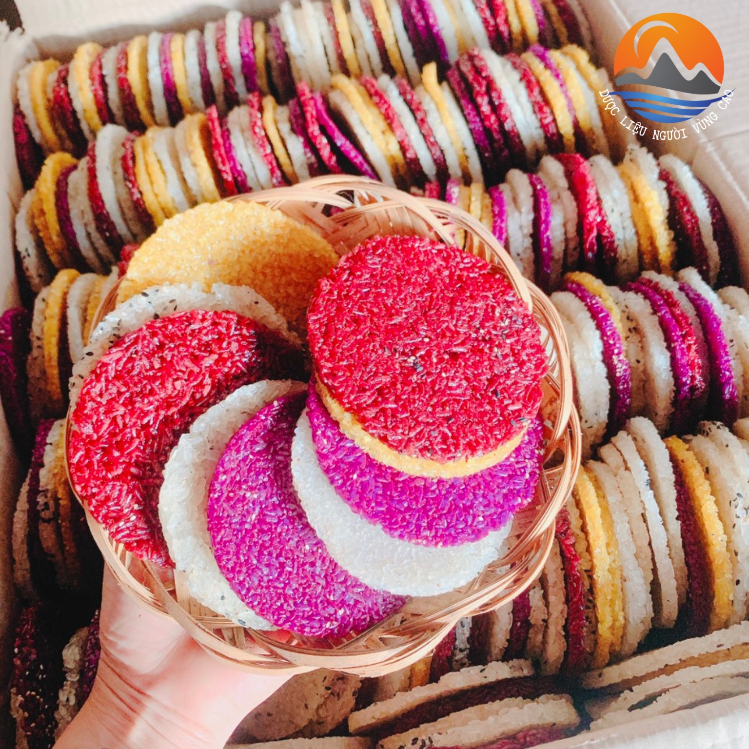 Bánh khẩu chí chọp thơm ngon loại 1 Đặc sản bánh khẩu xén, khẩu chí chọp người Thái Mường Lay