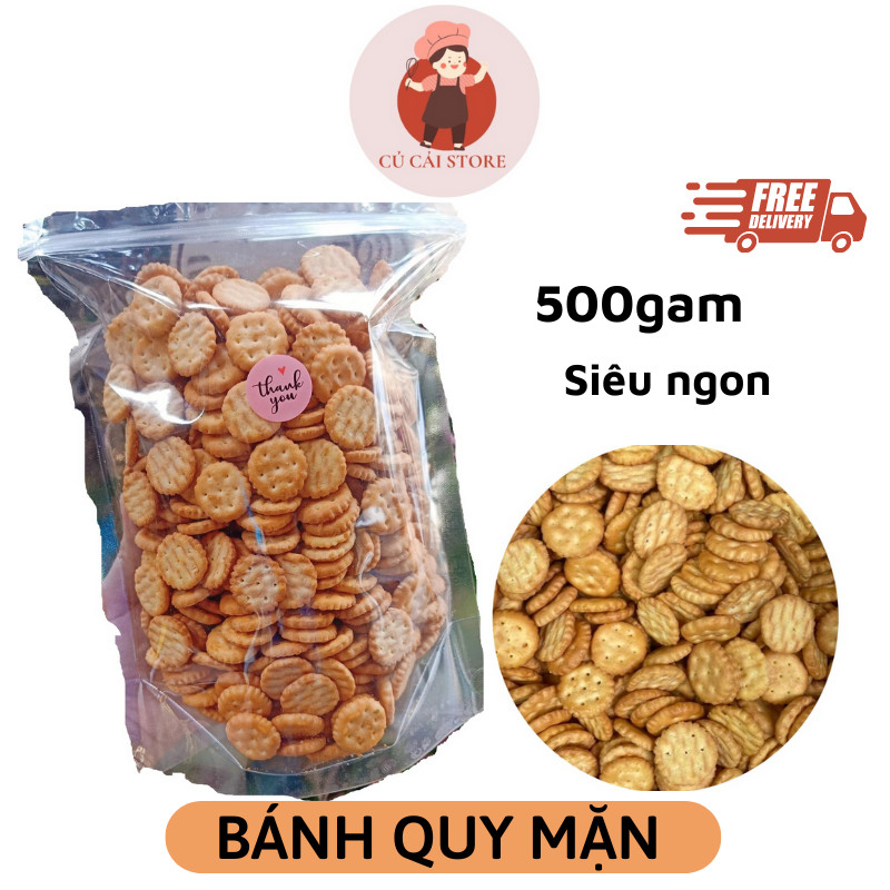 Bánh quy mặn thơm ngon túi 500gam