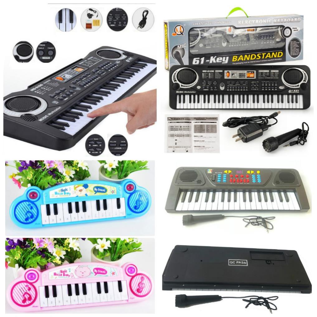 [HCM]Đàn Piano Cơ & Đàn Piano ĐiệnĐÀN PIANO ĐIỆN TỬ ĐÀN ORGAN 61 PHÍM CHO NGƯỜI MỚI CHƠIĐàn piano điện tử 61 phím tặng kèm Micro và cục sạcĐàn điện organ CAO CẤP