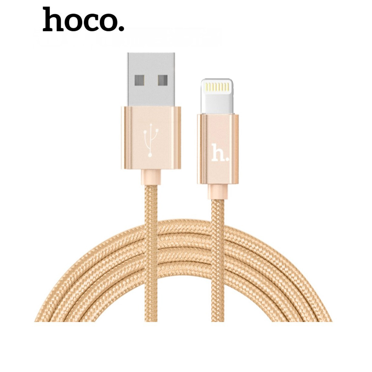 Cáp sạc nhanh Hoco X2 dây dù 2.4A full iPhone, Android, iPad dây dài 1m - Chính hãng