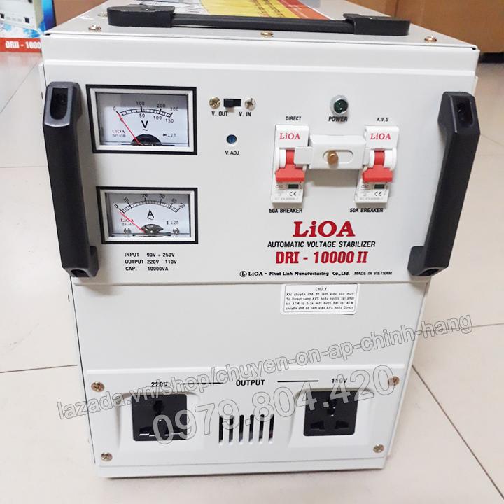 Ổn Áp Lioa 10KVA 1 Pha Dải 90-250V, Thế Hệ II 100% Dây Đồng