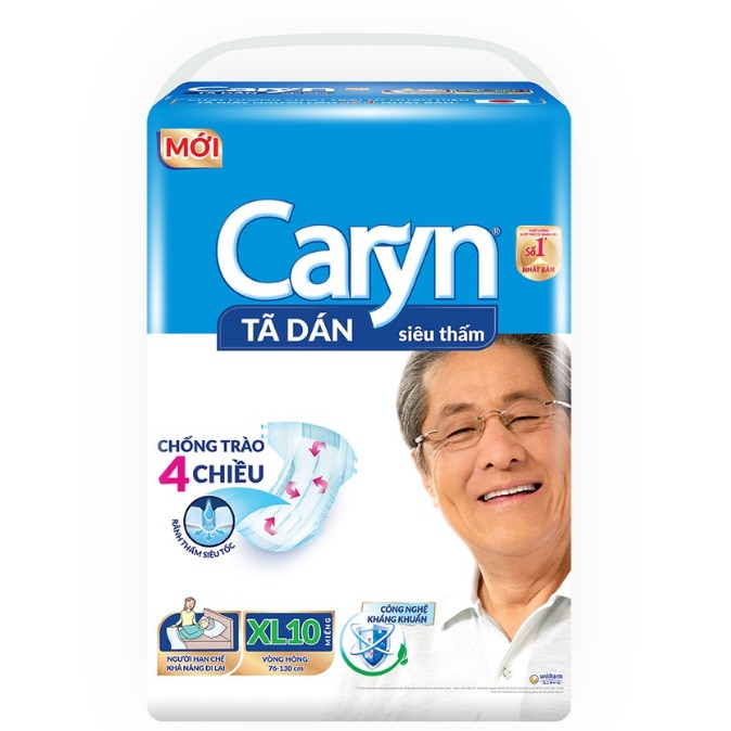 Tã dán caryn siêu thấm xl10