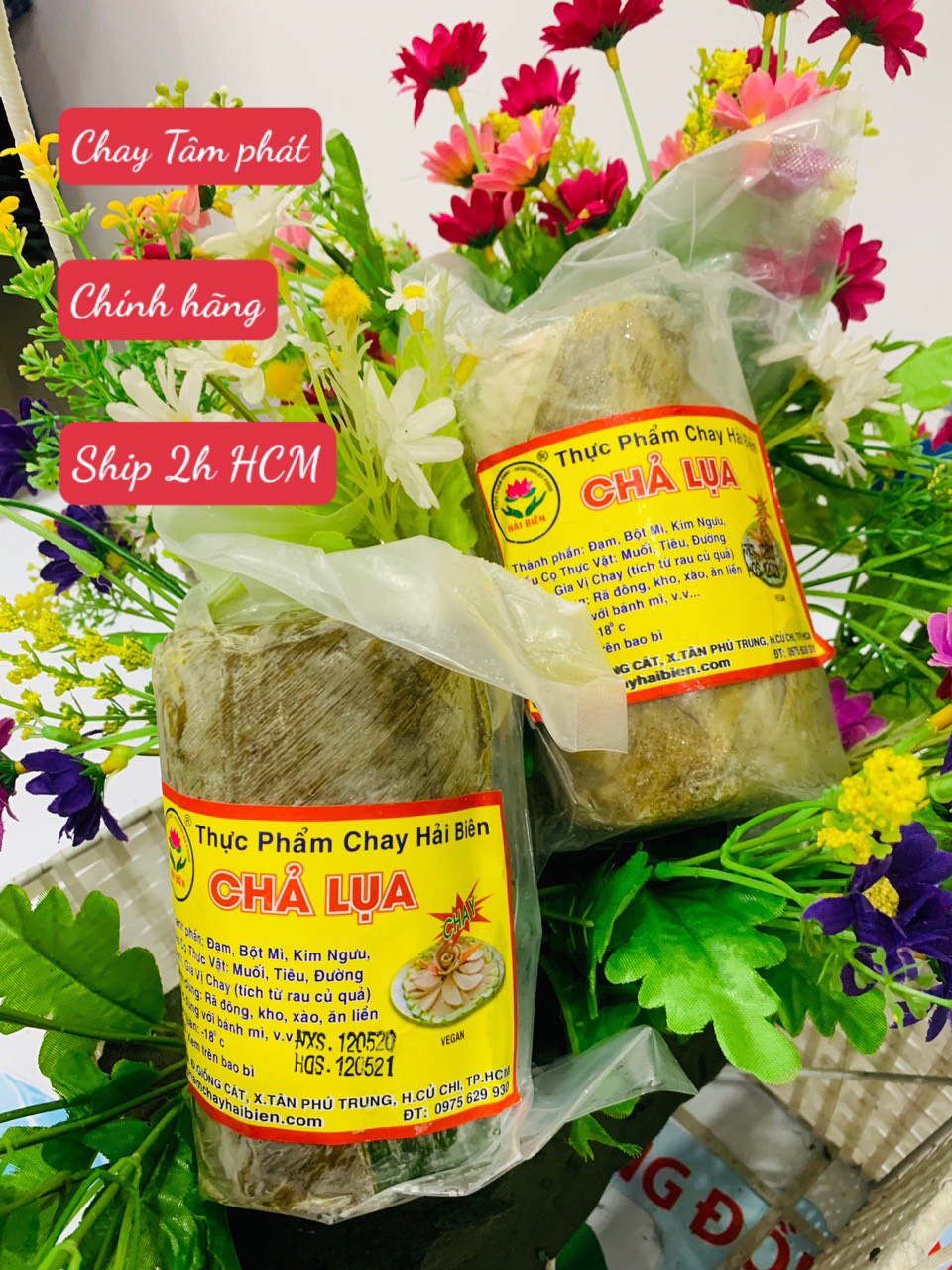  1 KG CHẢ LỤA CHAY  Hàng lạnh chỉ bán tại HCM  Khách đặt hoả tốc 
