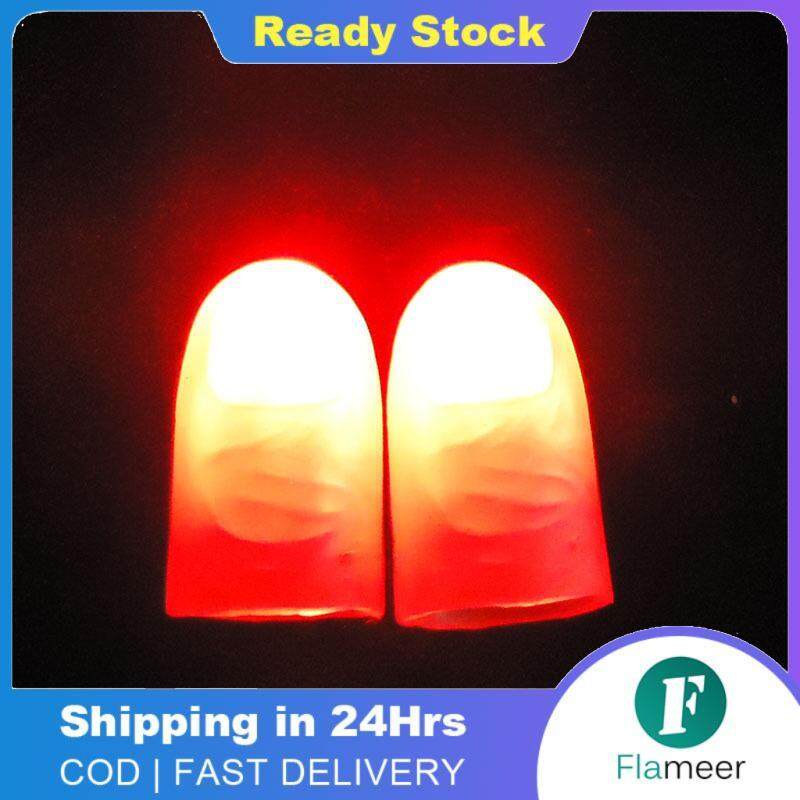 Online-home 2 chiếc đèn ảo thuật ngón tay ngón tay led đạo cụ ngón tay cái