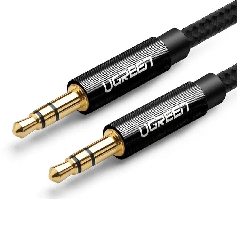 Ugreen 50360 0.5m màu đen cáp âm thanh 2 đầu 3.5mm dương av112