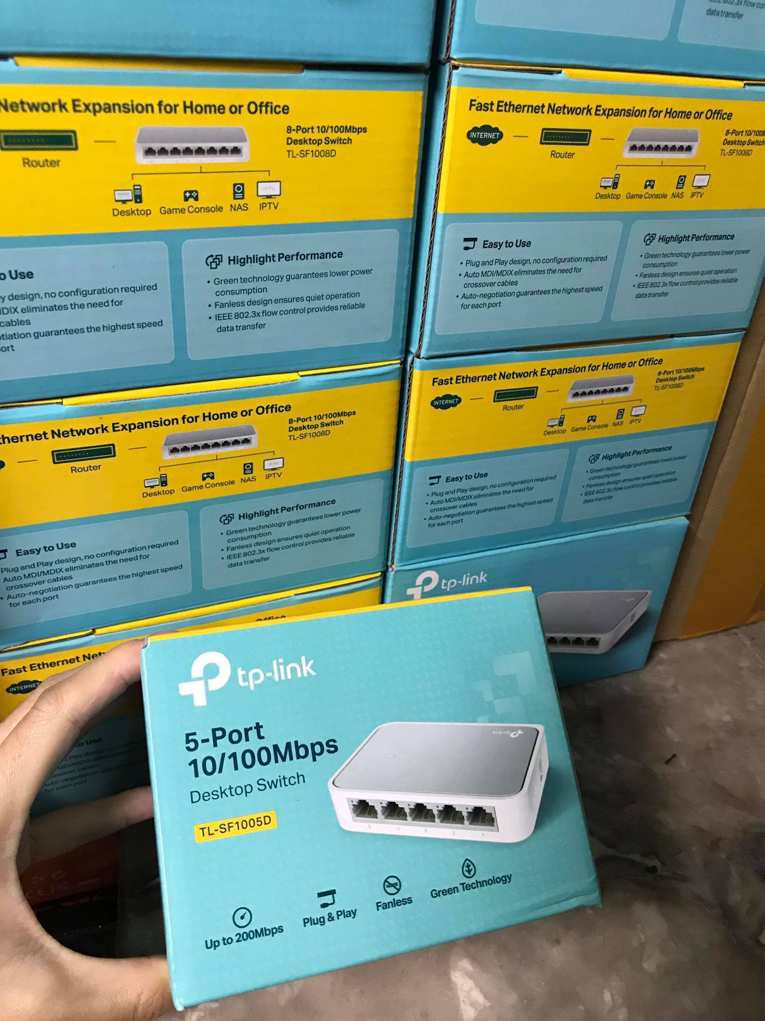 Bộ chia tín hiệu để bàn 5 cổng 10/100mbps tp-link tl-sf1005d