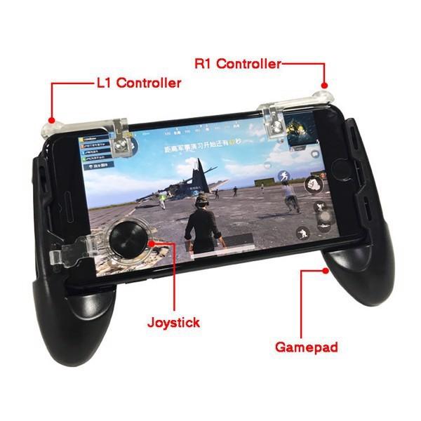 Bộ Tay Cầm Chơi Game Kèm Nút Joystick Và Bộ Nút Pubg Chơi Liên Quân - Pubg 5 in 1