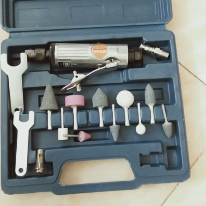 Máy mài hơi chà lốp xăm xe và 10 đầu mài KASAKI